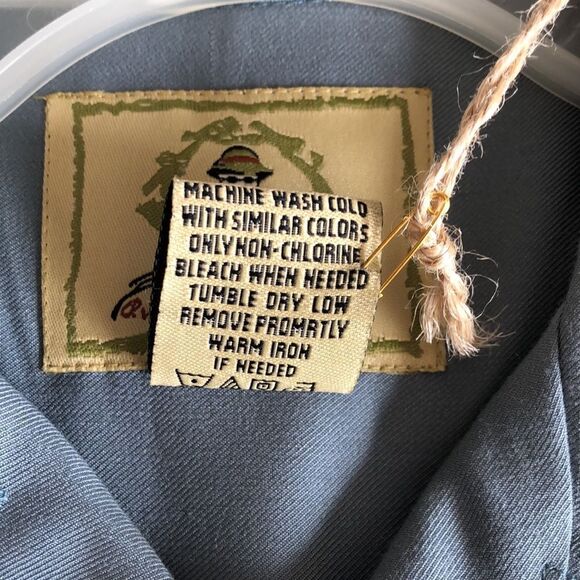 Joe Marlin Original Outfitters Long Sleeve Shirt Size M NWT Heathered Jade - Picture 5 of 6